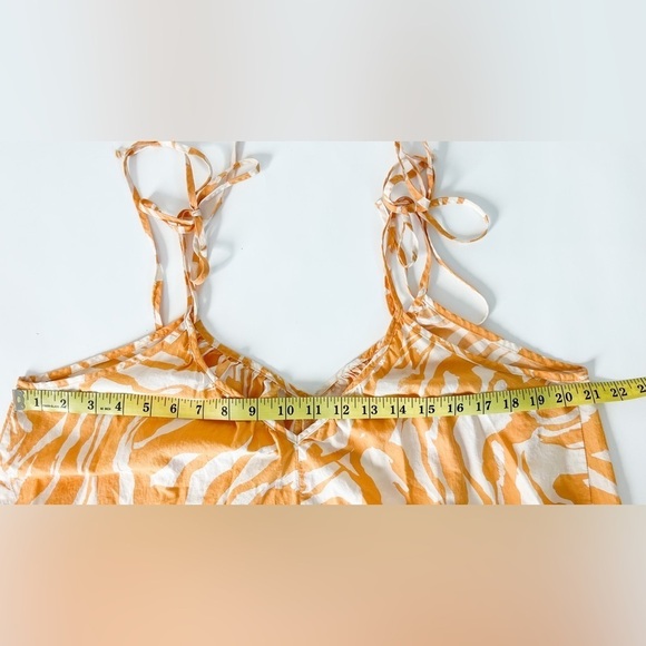 Mini Beach Dress One Size in Orange and White - Picture 5 of 5